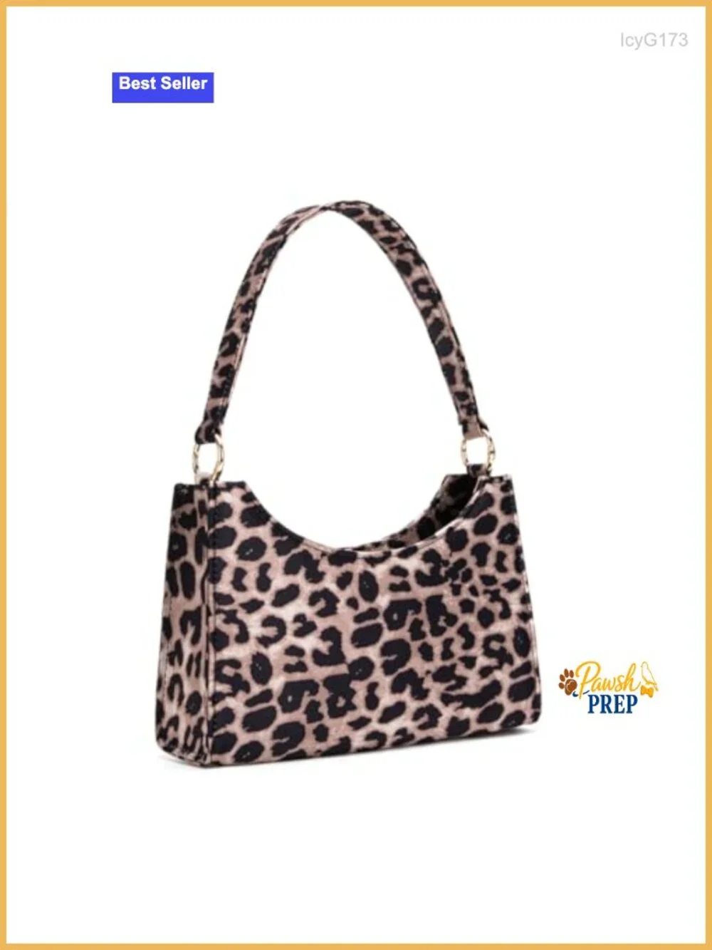 Leopard Print Satin Shoulder Bag Mini Hobo Tote for Women Evening Party